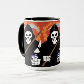 Der grimmige Sensenmann Tasse (Vorderseite Links)