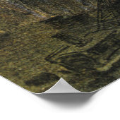 Der grimmige Sensenmann wartet mit Scythe Poster (Ecke)