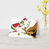 Der Grinch bereitet Max das Rentier vor Karte (Gelbe Blume)