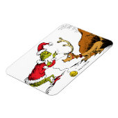 Der Grinch bereitet Max das Rentier vor Magnet (Linke Seite)