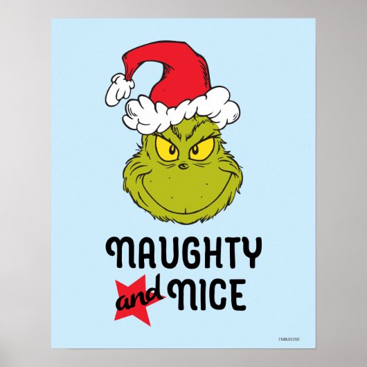 Der Grinch | Böse und Artig Poster (Vorne)