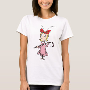Der Grinch   Cindy-Lou Who - Hält einen Zuckerstoc T-Shirt
