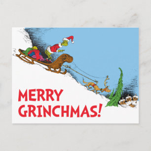 Der Grinch   Der Grinch und Max der Rentier Feiertagspostkarte