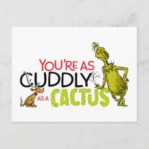 Der Grinch Du bist so kuschelig wie ein Kaktus Z Postkarte