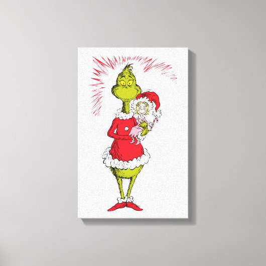 Der Grinch entführt Cindy Lou Wer Leinwanddruck (Vorderseite)