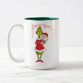 Der Grinch entführt Cindy Lou Wer Zweifarbige Tasse (Links)