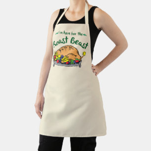 Der Grinch Ich bin hier für das Braten-Biest-Zit Schürze