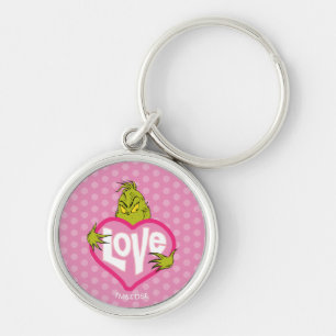 Der Grinch Liebe Rosa Herz Schlüsselanhänger