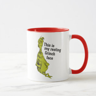 Der Grinch Lustiges Grinch-Gesicht in Ruhe Tasse