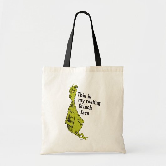 Der Grinch | Lustiges Grinch-Gesicht in Ruhe Tragetasche (Vorne)