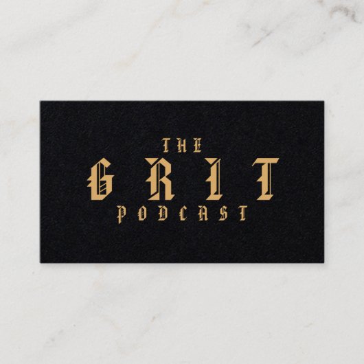 Der GRIT Podcast lädt Karten ein (Vorderseite)