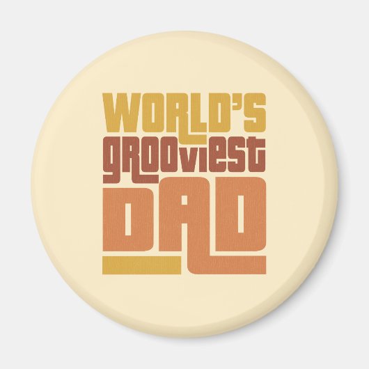 Der gröbste Vater der Welt Retro Funny Magnet (Vorne)