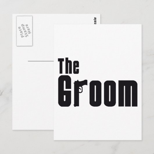 Der Groom (Mafia) Postkarte (Vorne/Hinten)