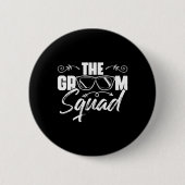 Der Groom Squad Sungles Wedding Bachelor Party Gro Button (Vorderseite)