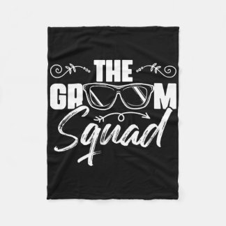 Der Groom Squad Sungles Wedding Bachelor Party Gro Fleecedecke