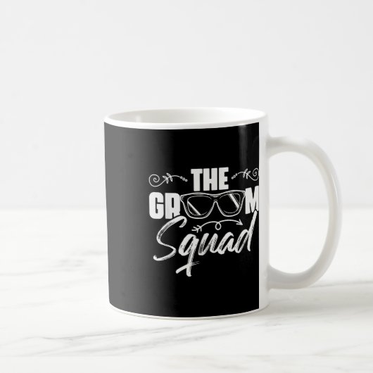 Der Groom Squad Sungles Wedding Bachelor Party Gro Kaffeetasse (Rechts)