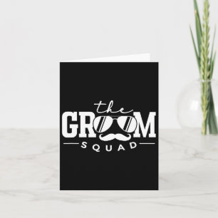 Der Groom Squad Sungles Wedding Bachelor Party Gro Karte