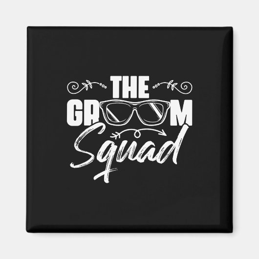 Der Groom Squad Sungles Wedding Bachelor Party Gro Magnet (Vorne)