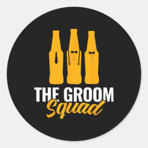 Der Groom Squad Sungles Wedding Bachelor Party Gro Runder Aufkleber