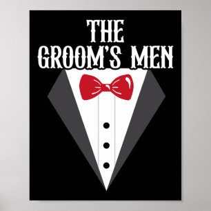 Der Groomplatz für Männer ist ein Nachtbachelor Pa Poster