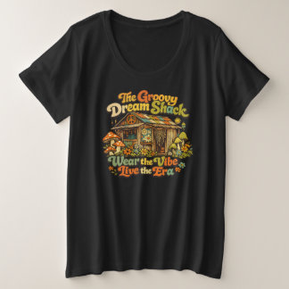 Der Groovy Dream Shack: Grundlegendes Plus Size T- Große Größe T-Shirt