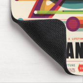 Der großartige Ausflug - Retro die Mousepad (Ecke)