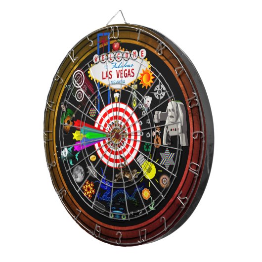 Der großartige mehrsprachige SpielDartboard Las Dartscheibe (Vorderseite rechts)