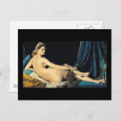 Der großartige Odalisque Jean 1814 Auguste Postkarte (Vorne/Hinten)