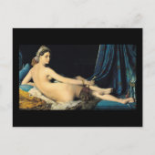 Der großartige Odalisque Jean 1814 Auguste Postkarte (Vorderseite)