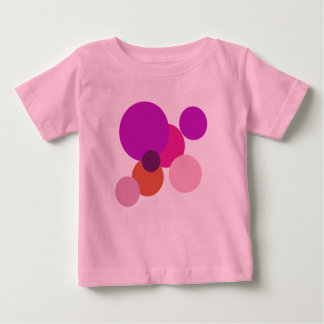 Der große 70er-Polka hat lila Punkte Baby T-shirt