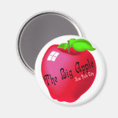 Der große Apfel Magnet (Vorderseite/Rückseite)