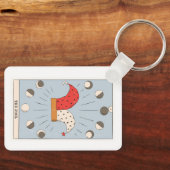 Der große Arkane des dummen Tarots Schlüsselanhänger (Vorderseite)