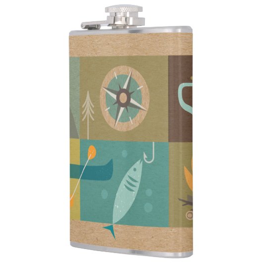 Der große Außenbereich Flachmann (Links)