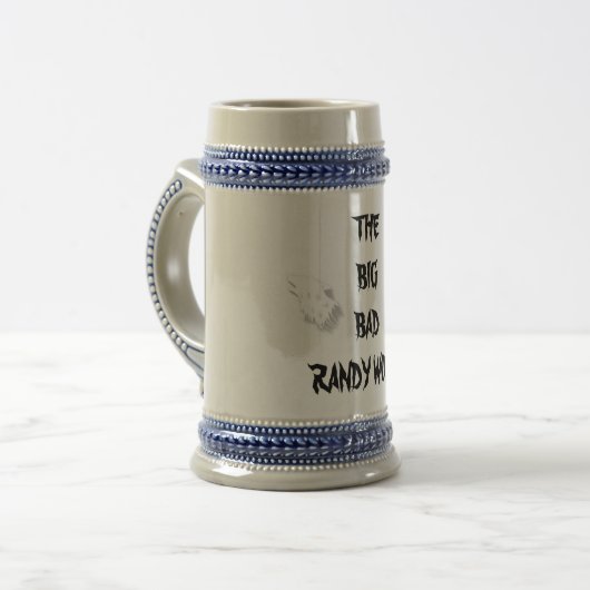 DER GROSSE BADRANDY WOLF BIERGLAS (Vorderseite Links)
