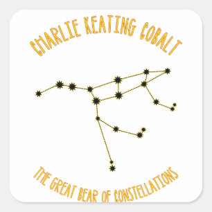 Der große Bär Quadratischer Aufkleber