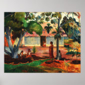 Der große Baum (1891) von Paul Gauguin Poster (Vorne)