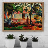 Der große Baum (1891) von Paul Gauguin Poster