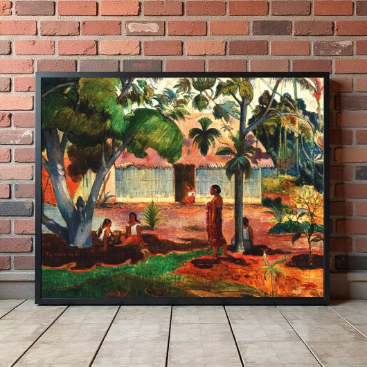 Der große Baum (1891) von Paul Gauguin Poster