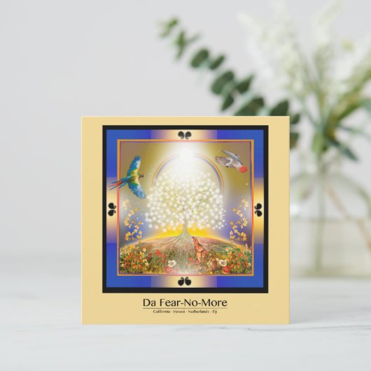 Der große Baum Karte (Stehend Vorderseite)