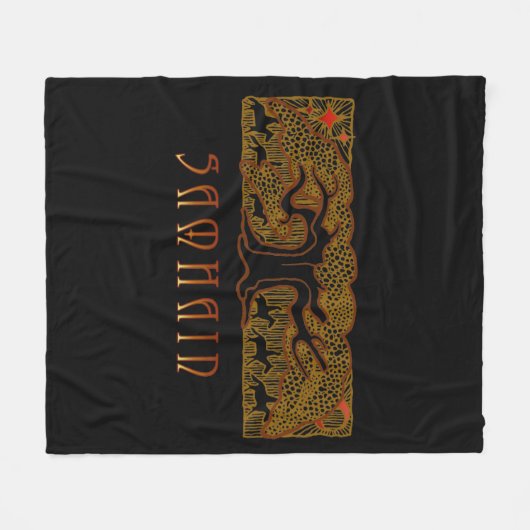 Der große BaumSamhain Fleecedecke (Vorderseite (Horizontal))