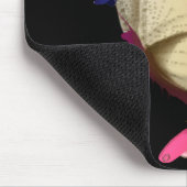 Der große beige Schmetterling Mousepad (Ecke)