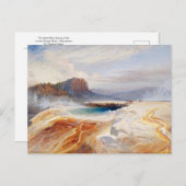 Der große blaue Frühling im Untergeyser-Becken Postkarte (Vorne/Hinten)