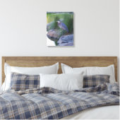 Der große blaue Held Leinwanddruck (Insitu (Schlafzimmer))