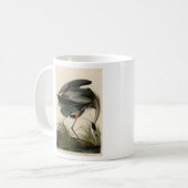 Der große Blaue Heron von Audubons Vögeln Amerikas Kaffeetasse (Vorderseite Links)