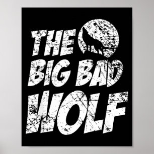 Der große böse Wolf-Shirt Lustig Süß Halloween Poster