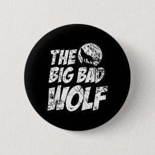 Der große böse Wolf-Shirt Lustiges süßes Halloween Button