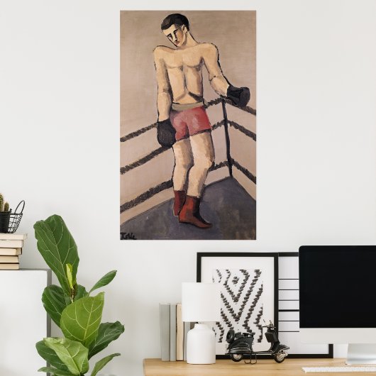 Der große Boxer Poster (Heimbüro)