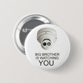 Der große Bruder beobachtet dich Button (Vorne & Hinten)