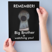 Der große Bruder beobachtet dich Flyer (Hand)