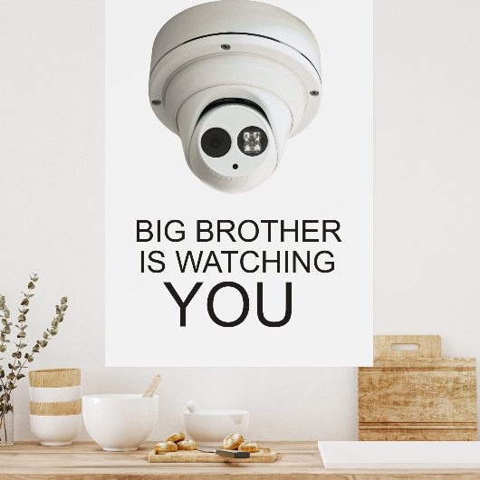 Der große Bruder beobachtet dich Poster (Küche)